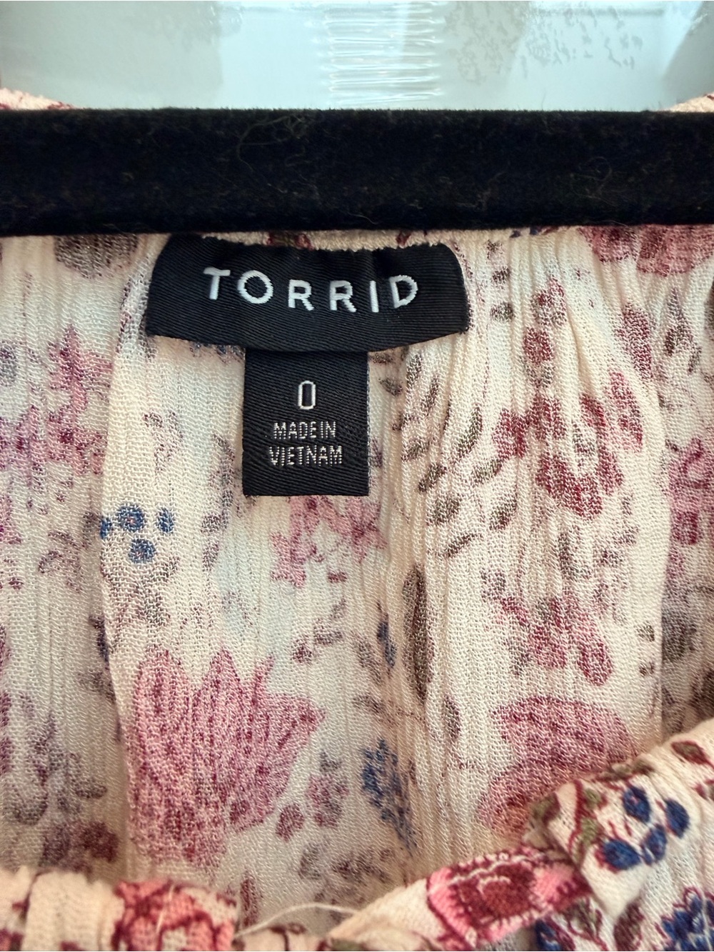 Torrid Cottagecore Crinkle Gauze Flutter Sleeve Feminine Floral Top Size Large L - Picture 10 of 14